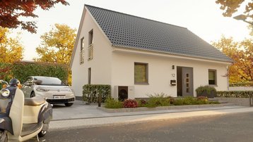 Einfamilienhaus bauen im Landkreis Osnabrück Modernes Einfamilienhaus mit Satteldach im Landkreis Osnabrück